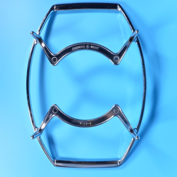 VTG Corning Ware P-11-M Casserole Stand Metal Trivet Pyrex Holder for P-1-B Dish - Picture 11 of 13